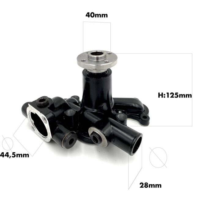 Waterpomp Yanmar F180 - F220 | FX16 - FX165 | F17 - FX175 | B22 - B27 | VIO30 | 3D82 - 4D82 | 3TNE78 - 3TNE82 - Afbeelding 6