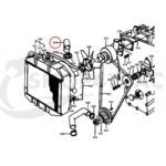 Bovenste radiateurslang Kubota B6000 | Yanmar YM1301-2420 | YM169 - YM276 - Afbeelding 4