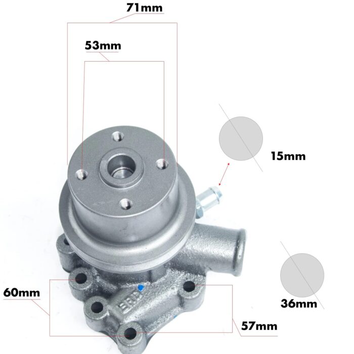 Wasserpumpe Shibaura SD- | SC-Serie | New Holland 1500-2243 – Bild 8