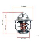 Thermostat Kubota D1005 - D1305 | V1305 - V1505 | V2203 | Z482 - Z602 | Shibaura | 44MM – Image 2