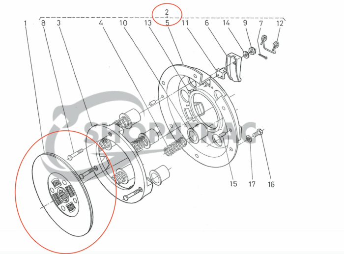 Kupplungssatz Kubota B5000 - B7001 | Zen-noh ZB5001 - ZB7001 | B6100 - B7100 – Bild 6