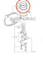 Zuigerveren Yanmar YM169 - YM187 | YM1401 - YM1510 | F15 | 3T72 motor - Afbeelding 2