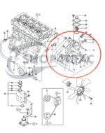 Waterpomp Yanmar F18 - F425D | FX18 - FX435D 3TNE88 | 4TNE92 | 4TNE94 | 3TNV88 - Afbeelding 6