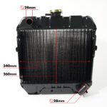 Radiateur Iseki TU1400 - TU1600 | TX1410 - TX2160 | Bolens G152 - G174 | incl. radiateurslangen - Afbeelding 2