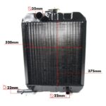 Radiateur Iseki TL1900 - TL2700 | TL1901 - TL2701 | TE4270 | y compris les tuyaux d'eau de refroidissement – Image 2