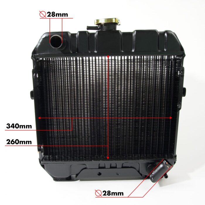 Radiateur Iseki TU1400 - TU1600 | TX1410 - TX2160 | Bolens G152 - G174 | incl. radiateurslangen - Afbeelding 2