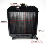 Radiateur Kubota B6001-B7001 | ZB6001 - ZB7001 | y compris les tuyaux de radiateur – Image 2