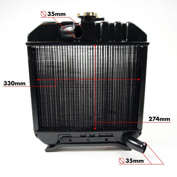 Radiateur Kubota B6001-B7001 | ZB6001 - ZB7001 | y compris les tuyaux de radiateur – Image 2