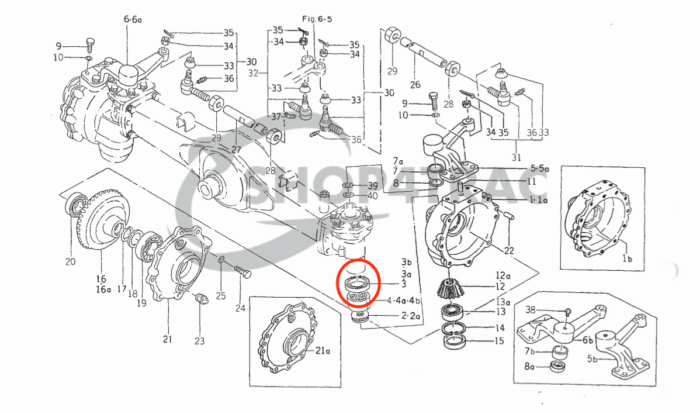 Vorderachs-Öldichtung | Wellendichtung | Knöchel Iseki TL1900 - TL2100 | TU1400 - TU1601 | TU1700 - TU2101 – Bild 8
