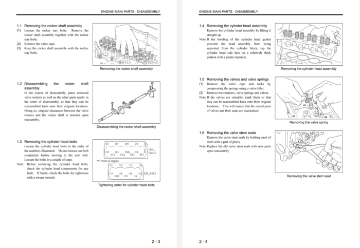 Manuale di assistenza Mitsubishi KE70 | KE75 | K2A | K2B | K2C | Bolens | Sogliola diesel | Castoro - immagine 3