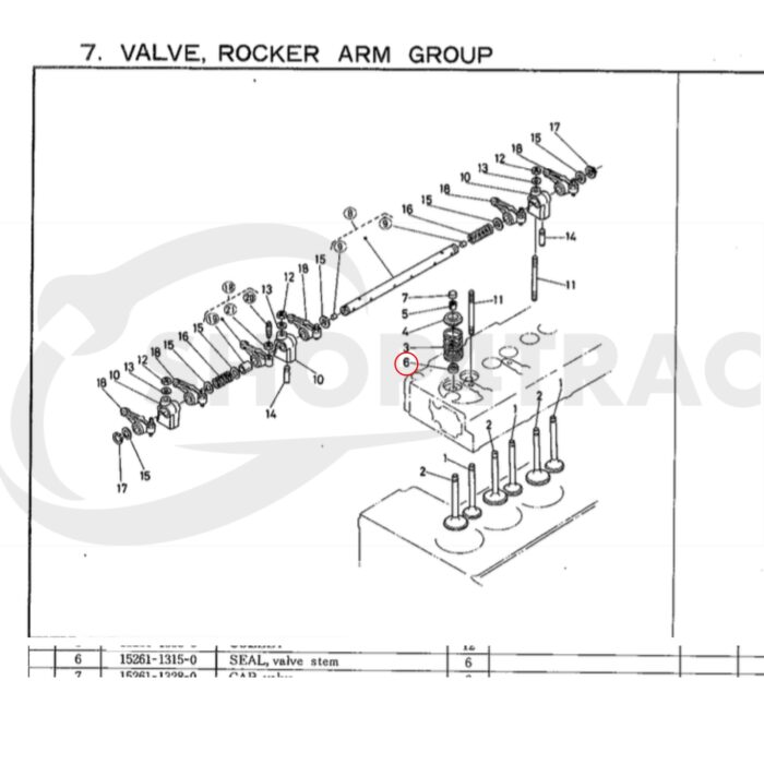 Paraolio valvola Kubota Motore Z500 - Z600 | D650 - D950 | V1100 - V1200 - immagine 2