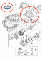 Alternator Yanmar 3TNV70 - 3TNV88 | Komatsu - Image 4
