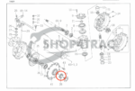 Iseki keerring vooras TA290 - TA320 | TG5395 - TG6490 | TLE4490 | BQ3160E - Afbeelding 5