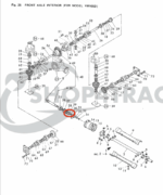 Wellendichtring - PTO TE3210 - TE4270 | TU1700 - TU2101F | TX1000 - TX2160F | TC30458 | Yanmar-Vorderachse – Bild 5