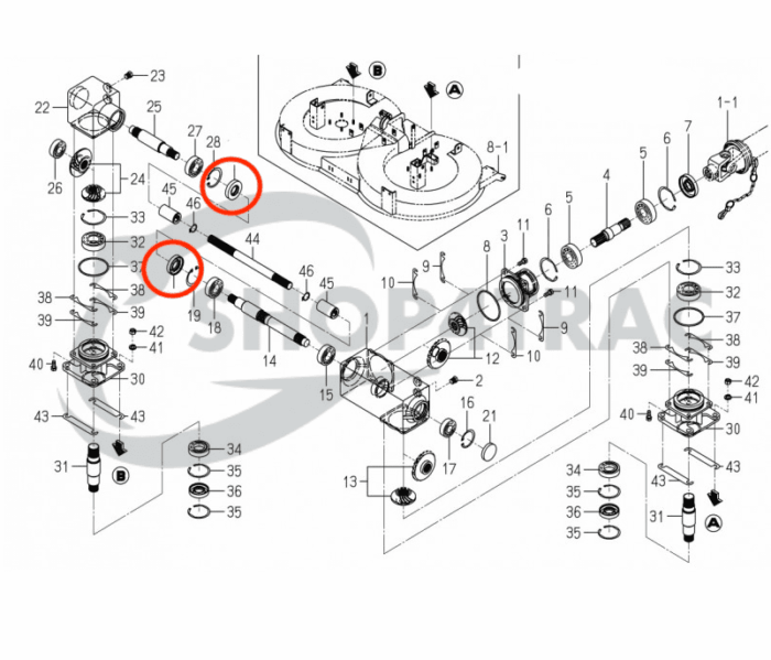 Wellendichtring Kubota L1500 - L3450 | Kioti-Dichtung Zapfwelle CK25 - CK30 | DK35 - DK55 | TC255210 – Bild 2