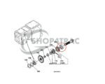Keerring Kubota transmissie B1550 - B7100 | BX1500 - BX2680 | F2000 - F2400  | Kioti CK20 | TC20428 - Afbeelding 3