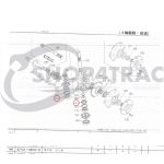 Stuurinrichting | stuur keerring Kubota B5000 - B7100 | Iseki TU1400 - TU1601 - Afbeelding 2