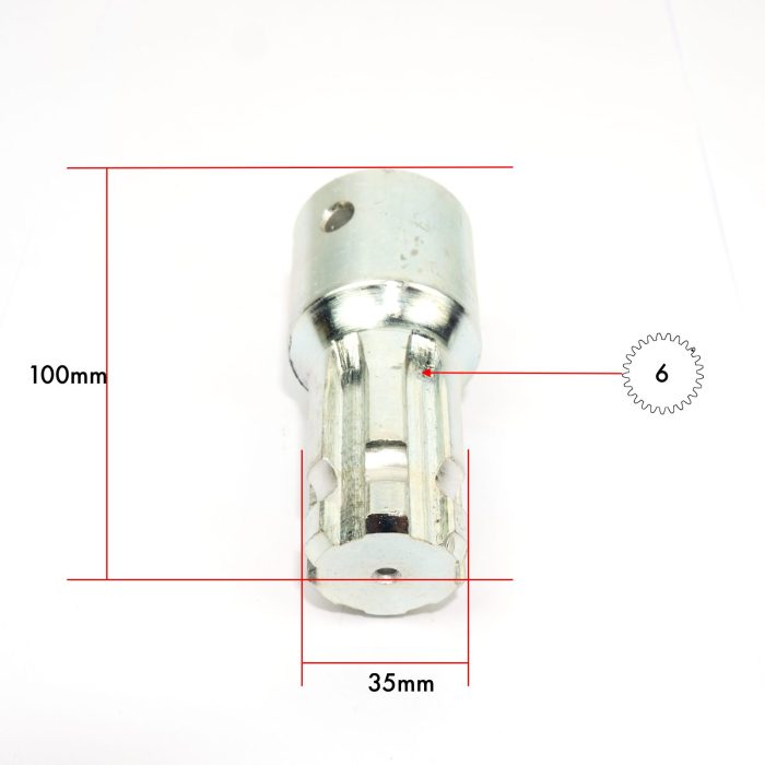 PTO aftakas verloopstuk adapter Mitsubishi D1100 - D1550 | MT1301 - MT1601 | S370D - Afbeelding 11