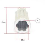 PTO aftakas verloopstuk | adapter 1” 1/8 (6 spline) naar 1” 3/8 (6 spline) - Afbeelding 2