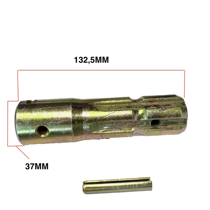 PTO aftakas verloopstuk adapter Mitsubishi D1100 - D1550 | MT1301 - MT1601 | S370D - Afbeelding 2