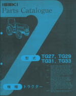 Instrukcja Iseki GEAS TG 27 – TG33