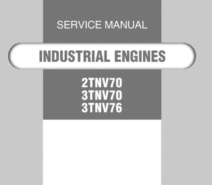 Instrukcja Yanmar 2TNV70 – 3TNV70 – 3TN76