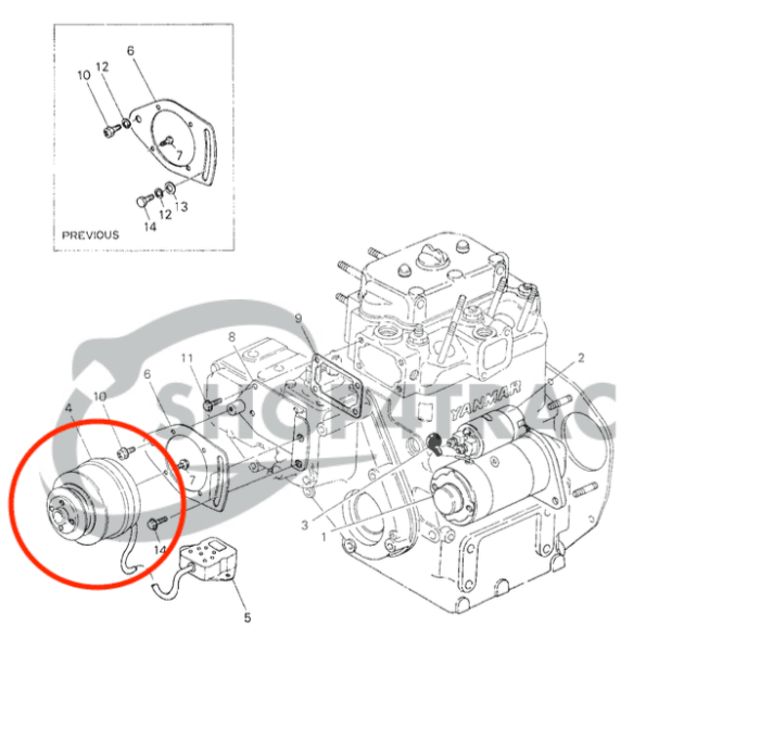 Prądnica Yanmar YM1300, YM1500