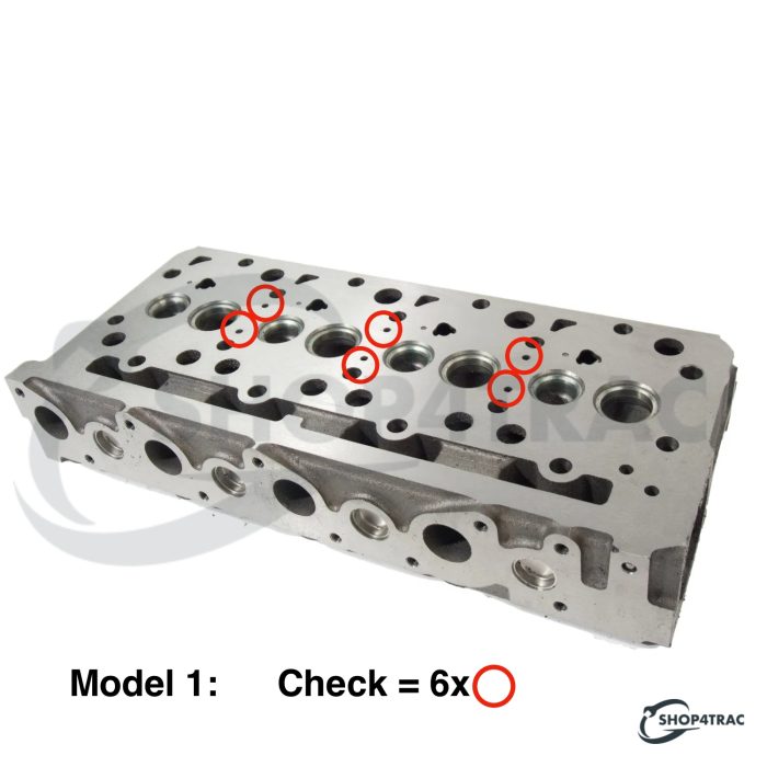 Cilinderkop Compleet Kubota V2203E | V2203B | V2403E | V2403M | model 1 - Afbeelding 2