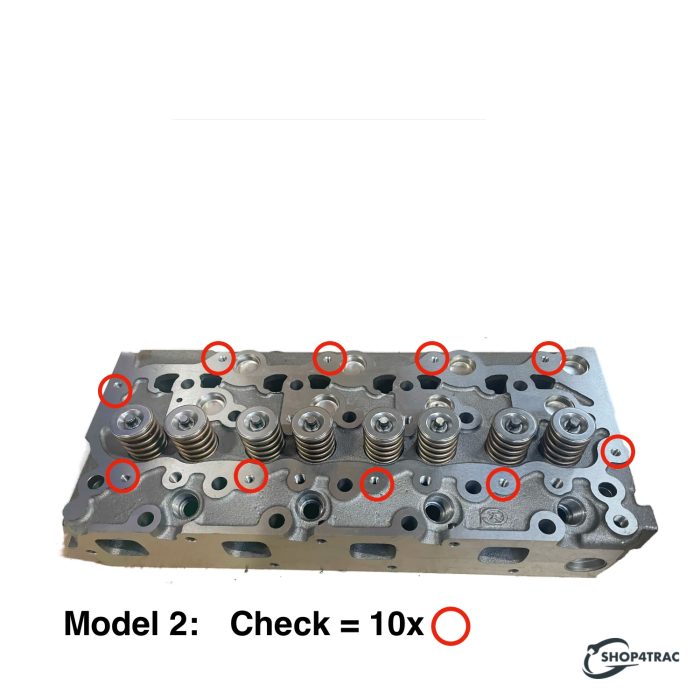 Testata completa Kubota V2003 | V2203 | V2203E | V2203B | Motore V2403 | Modello 2 - immagine 2