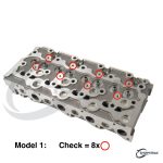 Cilinderkop Compleet Kubota V2203E | V2203B | V2403E | V2403M | model 1 - Afbeelding 3