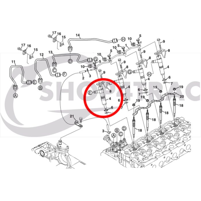 Wtryskiwacz kompletny silnik Kubota z bezpośrednim wtryskiem | D1503-DI | D1703-DI | V2203-DI | V2403-DI - obrazek 6