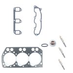 Cilinderkop Iseki E3CD | E3CD-T | E3CE | compleet + koppakking + gloeibougie - Afbeelding 2