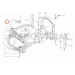 Tubo flessibile del radiatore inferiore Iseki TU120 - TU177F | 120 -177F di terra - immagine 3