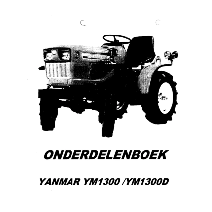 Yanmar YM1300-YM1300D Onderdelenlijst