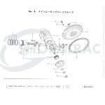 Zuiger K2C | K3C | K4C Mitsubishi vlak | Iseki TU150 | TU155  | TU1600 - Afbeelding 2