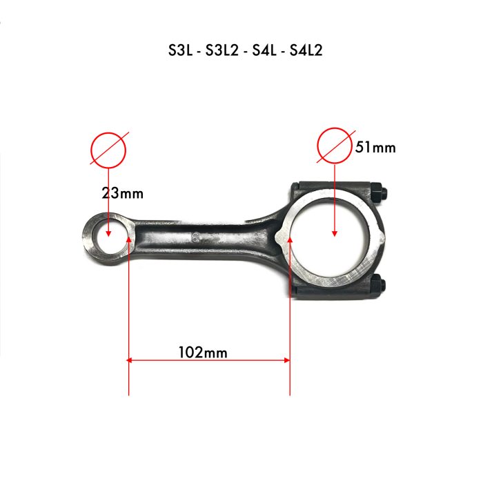 Drijfstang Mitsubishi S3L - S4l | S3L2 - S4l2 | S3L1 - S4L1 - Afbeelding 4