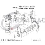 Drijfstanglager | lagerschaal Shibaura P15 | P17 | SP1540 | SP1740 - Afbeelding 2