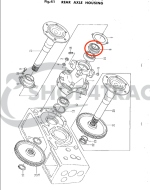 Hinterachsdichtung | Steckachs-Öldichtung Iseki TS1610 - TS2220 | Bolens G192 - G194 | G242 - G244 – Bild 2
