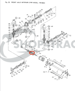 Keerring differentieel - PTO TE3210 - TE4270 | TU1700 - TU2101F | TX1000 - TX2160F | TC30458 | Yanmar vooras - Afbeelding 5