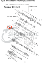 Keerring Iseki SF | Yanmar YM | Kubota B | ZD | KX | TC20357 - Afbeelding 2