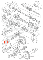 Keerring Yanmar YM195 - 240 PTO keerring | YM1600 - YM2000 transmissie afdichting | TC385811 - Afbeelding 2