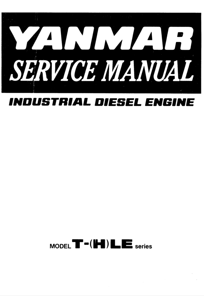 Yanmar WerkPlaats Handleiding 3T75HLE