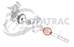 Achteras keerring | Asafdichting | Fusee AE7638E Kubota B6001 - B7001 | Aste A15 - A195 | B1200 - B1502 - Afbeelding 2