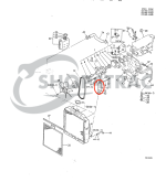 Radiateurslang onderzijde Yanmar F13 - F16 | FX16 - Afbeelding 3