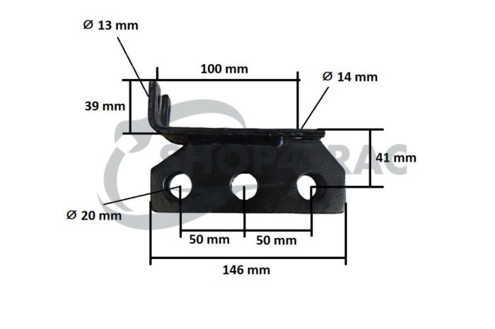 Montage du maillon supérieur | Support de maillon supérieur Kubota B5000 - B7001 | B1200 - B7100 – Image 3