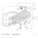 Prowadnica zaworów Mitsubishi Exhaust S3L | S4L | S3L2 | S4L2 - obrazek 2