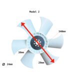 Ailette de refroidissement Kubota B1550- B1750 | F2000 - F2100 – Image 5