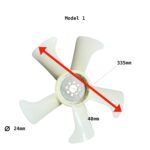 Koelvin Kubota D1005 | D1105 | D1305 | V1505 | Hitachi | Hyundai | Giant - Afbeelding 2