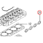 Auspuffkrümmerdichtung S4L | S4L2 | Vetus | Solé | Deutz | Atlas | Peljob – Bild 2