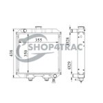 Radiateur Kubota B1750 - B2150 | B1750 HST - B2150 HSD - Afbeelding 2